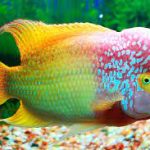 فلاورهورن گلدن مانکی (Golden Monkey Flowerhorn)